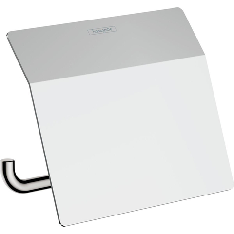 Hansgrohe AddStoris Q closetrolhouder - met klep - hoogglans chroom SW651136
