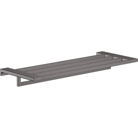 Hansgrohe AddStoris Q Handdoekrek - 58.8x24.8cm - met handdoekhouder - geborsteld zwart chroom SW651164