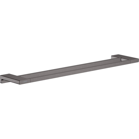 Hansgrohe AddStoris Q handdoekhouder wand dubbel - 65 - geborsteld zwart chroom (antraciet) SW651130