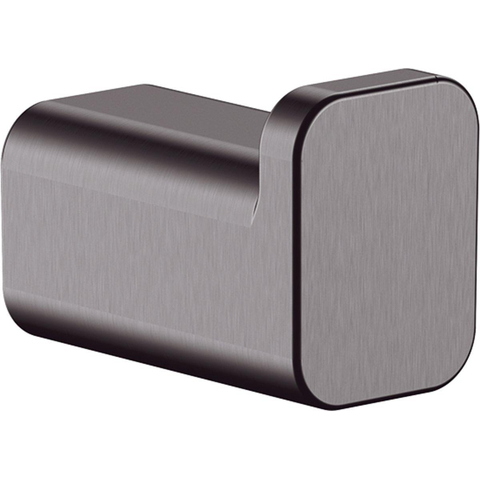 Hansgrohe AddStoris Q handdoekhaak enkel - geborsteld zwart chroom (antraciet) SW651212