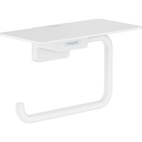 Hansgrohe AddStoris Q closetrolhouder - met planchet - mat wit SW651245