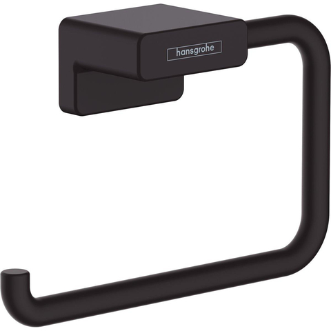Hansgrohe AddStoris Q closetrolhouder - zonder klep - mat zwart SW651197
