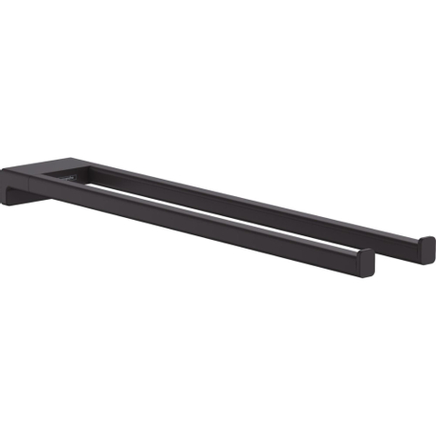 Hansgrohe AddStoris Q handdoekhouder 2-lids - mat zwart SW651108