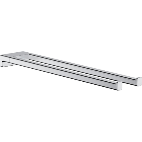 Hansgrohe AddStoris Q handdoekhouder 2-lids - hoogglans chroom SW651574