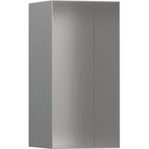 Hansgrohe XtraStoris Minimalistic Inbouw Nis - 30x15x14cm - open frame - brushed stainless steel SW651281