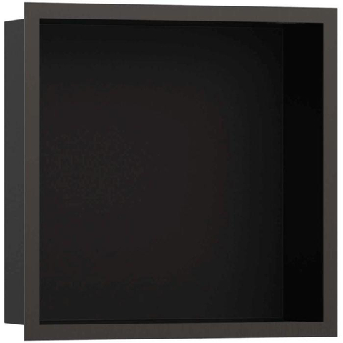 Hansgrohe XtraStoris Individual Inbouw Nis - 30x30x10cm - designframe - brushed black chrome SW651589