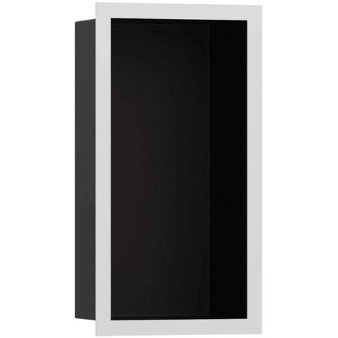 Hansgrohe XtraStoris Individual Inbouw Nis - 30x15x10cm - designframe - mat wit/zwart SW651321