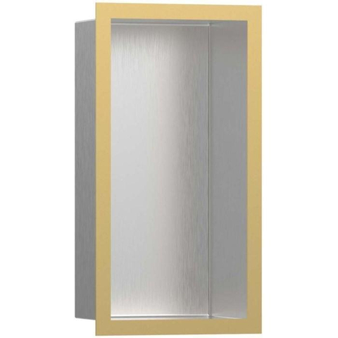 Hansgrohe XtraStoris Individual Inbouw Nis - 30x15x10cm - designframe - polished gold optic/RVS SW651659