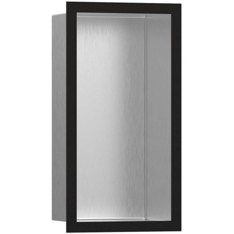Hansgrohe XtraStoris Individual Inbouw Nis - 30x15x10cm - designframe - mat zwart/RVS SW651626
