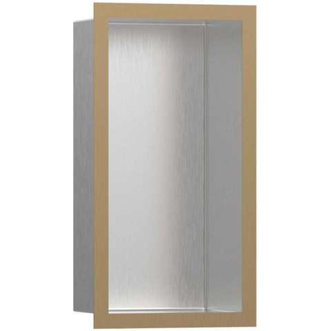 Hansgrohe XtraStoris Individual Inbouw Nis - 30x15x10cm - designframe - brushed bronze/RVS SW651234