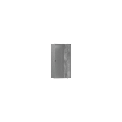 Hansgrohe XtraStoris Rock Niche encastrée - 30x15x10cm - porte carrelable - brushed stainless steel SW651221