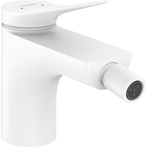 Hansgrohe VIVENIS Eengreeps bidetkraan - met trekwaste - mat wit SW651267