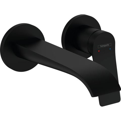 Hansgrohe VIVENIS Afbouwdeel - voor inbouw 2-gats wastafelkraan - voorsprong 19.5cm - mat zwart SW642486