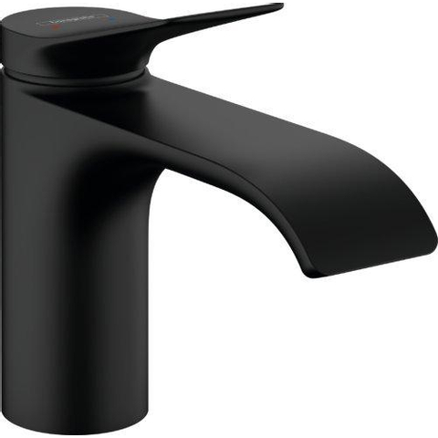 Hansgrohe VIVENIS Eengreeps wastafelmengkraan - 80 - eengreeps wastafelmengkraan - 80 zonder waste set - mat zwart SW642484