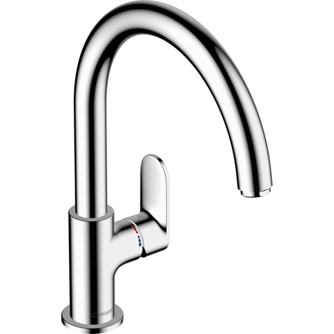 Hansgrohe Vernis blend m35 Eengreeps keukenmengkraan - 210 - 1jet - met draaibare uitloop - hoogglans chroom SW651607