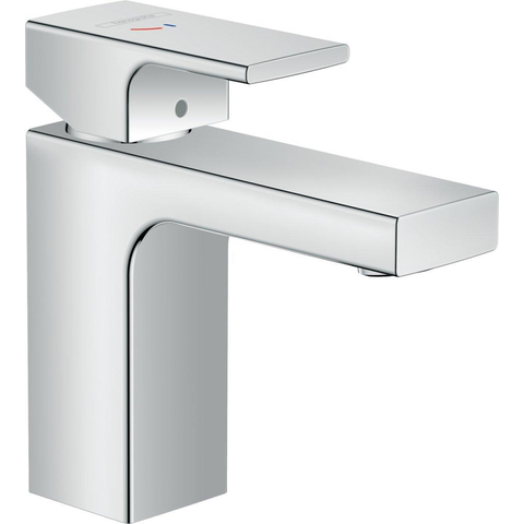 Hansgrohe Vernis Shape Eengreeps wastafelmengkraan - 100 - coolstart - met PopUp - trekwaste - hoogglans chroom SW651565
