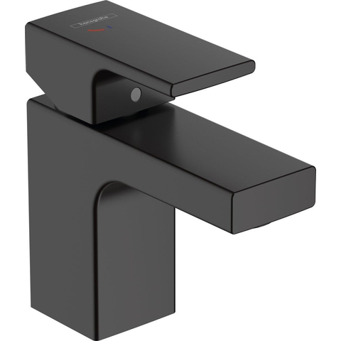 Hansgrohe Vernis Shape Eengreeps wastafelmengkraan - 70 - coolstart zinc - met PopUp - trekwaste - mat zwart SW651722