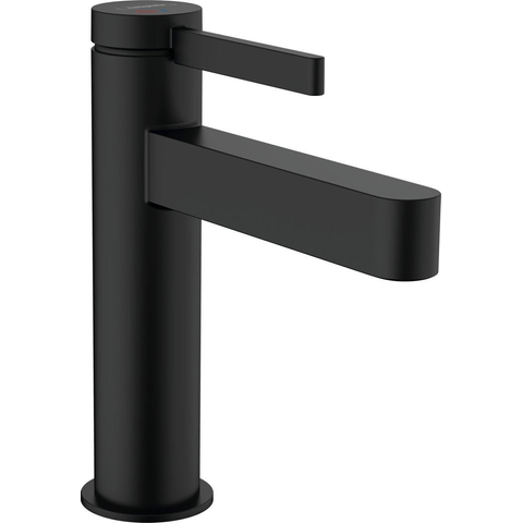 Hansgrohe Finoris 1 greeps wastafelkraan - 110 - coolstart - met afvoerplug - mat zwart SW651449