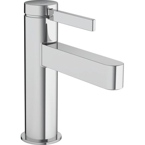 Hansgrohe Finoris Toiletkraan - 100 met rechte greep - voor koud water of vooraf ingestelde temperatuur - zonder afvoer - hoogglans chroom SW651629