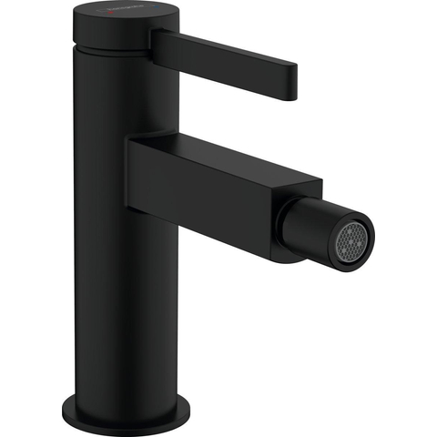 Hansgrohe Finoris Eengreeps bidetkraan - met afvoerplug - mat zwart SW651092