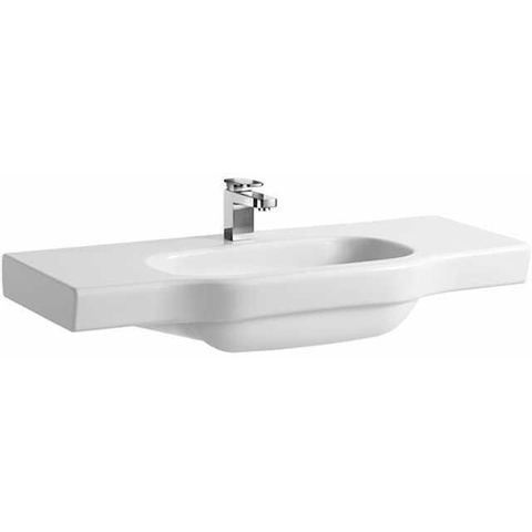 Laufen Palace Lavabo avec porte-serviettes 90x51cm 3 trous de robinet Blanc 0084312