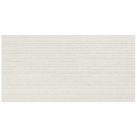 Ceralto Silevo Mineral Wall Carve Carreau mural - 40x80cm - 8.5mm - rectifié - Chisel blanc SW653111
