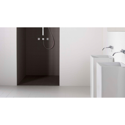 Ceralto Ambra Pattern collection Carrelage mural - 14.7x14.7cm - 5.6mm - blanc porcelaine uni SW393383