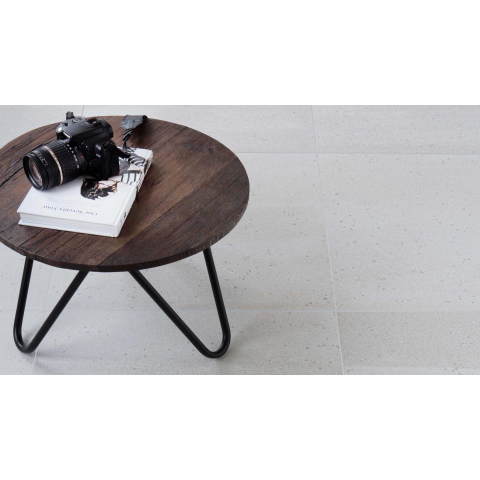 Ceralto Rovino Slate carrelage sol et mur - 20x60cm - 12mm - effet pierre - vivid white mat (gris) SW393871