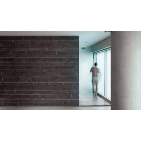 Ceralto Quercio Blend Lames - 9.7x59.7cm - 12.0mm - rectifié - Anthracite SW393604