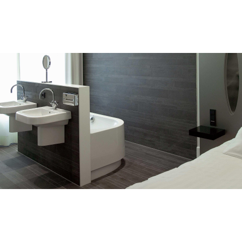 Ceralto Quercio Blend Lames - 9.7x59.7cm - 12.0mm - rectifié - Anthracite SW393604