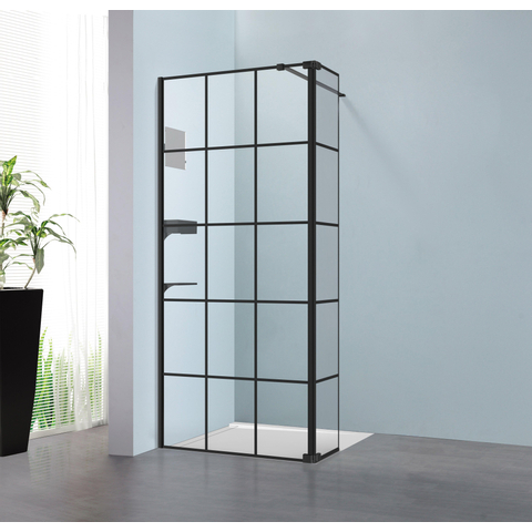 Royal plaza Parri spiegel niet vergrotend 26x26x7,5cm mat zwart OUTLETSTORE STORE44876
