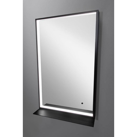 Royal plaza miroir bjorn 70 x 45 cm avec éclairage led noir mat SW680308
