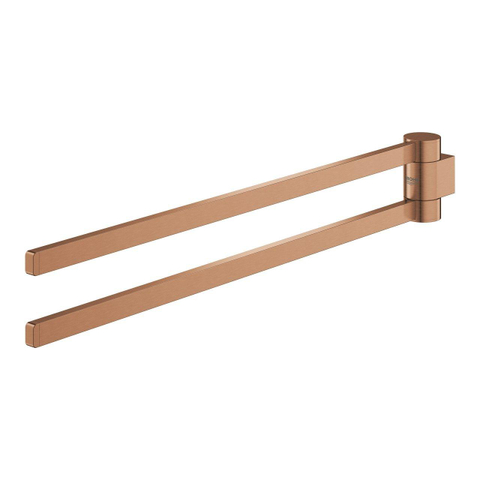 Grohe Selection Handdoekhouder - 40cm - dubbel - draaibaar - brushed warm sunset (koper) SW444385