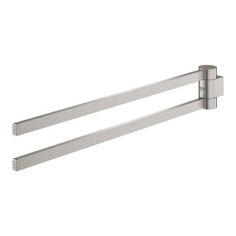 Grohe Selection Handdoekhouder - 40cm - dubbel - draaibaar - Supersteel (RVS) SW444234