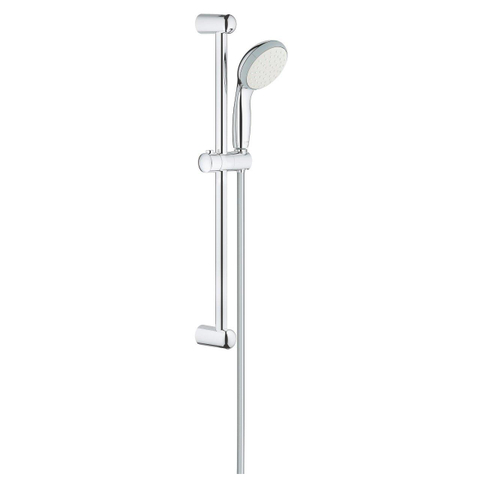 Grohe Vitalio Go Glijstangset - 62cm - met handdouche diameter 10cm - 1 straalsoort - doucheslang 175cm - chroom SW87128
