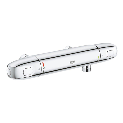Grohe Grohtherm 1000 Douchethermostaat - HOH 12cm - zonder koppelingen - chroom SW656544