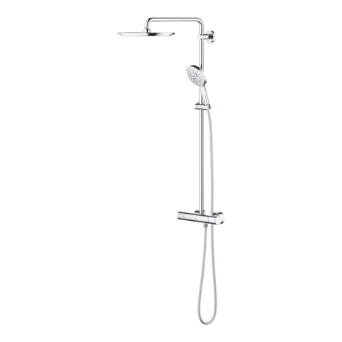 Grohe Rainshower SmartActive opbouw regendoucheset – thermostatisch – Ø31 cm hoofddouche – 3-standen handdouche – chroom SW472245