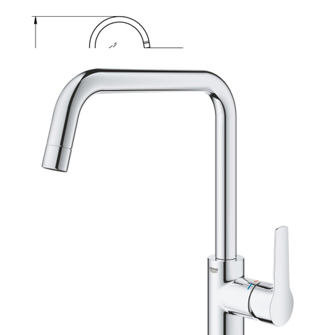 GROHE Start Keukenkraan - hoog - chroom OUTLETSTORE STORE33811