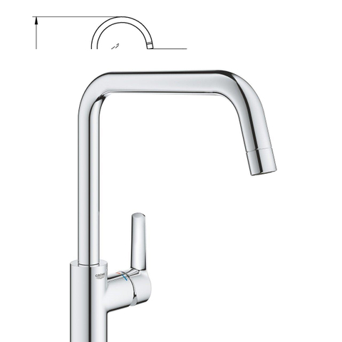 GROHE Start Keukenkraan - hoog - chroom OUTLETSTORE STORE33811