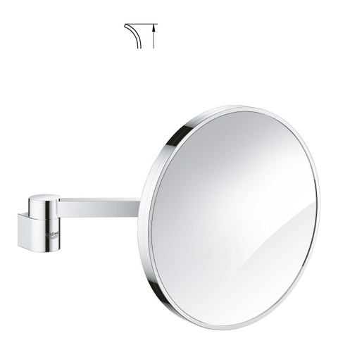 GROHE Selection make-upspiegel – rond Ø20 cm – 7x vergrotend – Chroom SW444533