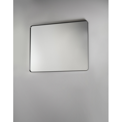 Royal Plaza Intent Miroir rectangulaire avec coins arrondis 80x120cm noir mat SW395094