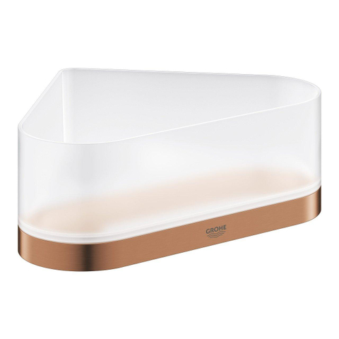 Grohe Selection Douchetray - 17x17x20x8.5cm - hoekmodel - wandmontage - brushed warm sunset (koper) SW444230