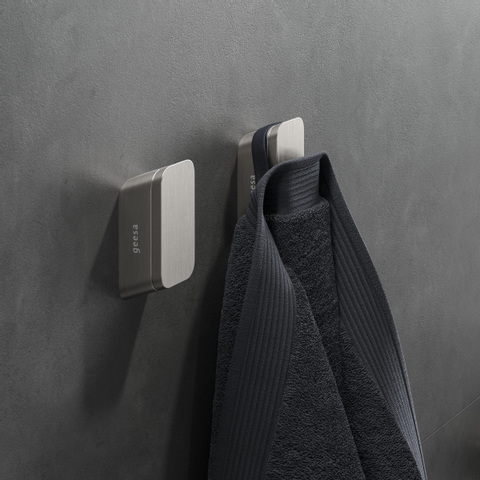 Geesa Shift Patère porte-serviette Acier inoxydable brossé SW641435
