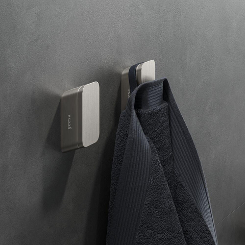 Geesa Shift Patère porte-serviette Acier inoxydable brossé SW641435