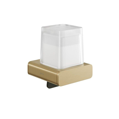 Geesa Shift Collection zeepdispenser 200 ml mat glas geborsteld goud SW642489