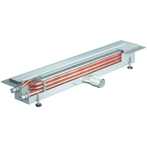 Aco WTW ShowerDrain caniveau de douche acier inoxydable avec bride de sol 800mm raccordement à droite profondeur d'encastrement 120mm kiwa 2046528