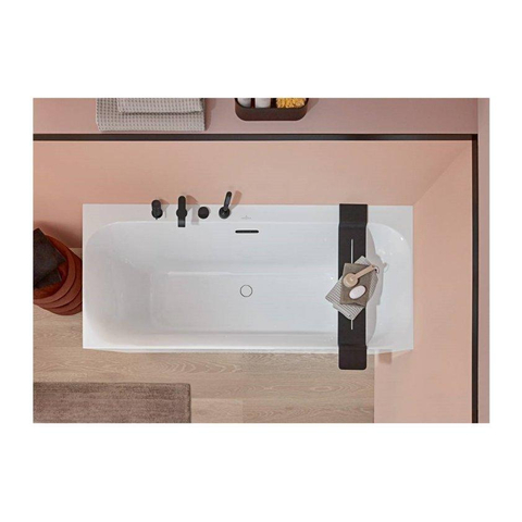 Villeroy & Boch Loop & Friends kunststof duobad acryl rechthoekig square - 180x80x47cm - glans wit SW701229