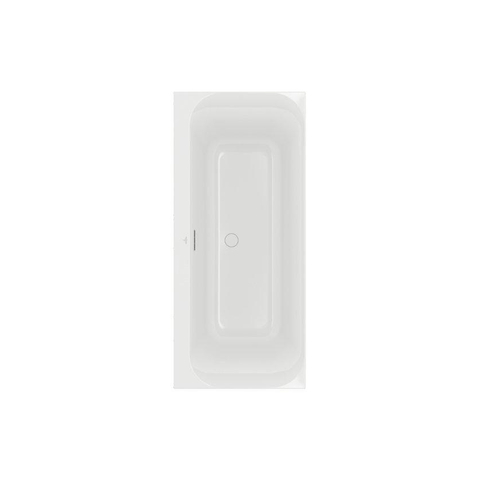 Villeroy & Boch Loop & Friends kunststof duobad acryl rechthoekig square - 180x80x47cm - glans wit SW701229