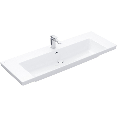 Villeroy & Boch Subway 3.0 lavabo - 130x47.5x17cm - 1 trou de robinet - blanc alpin brillant SW702135