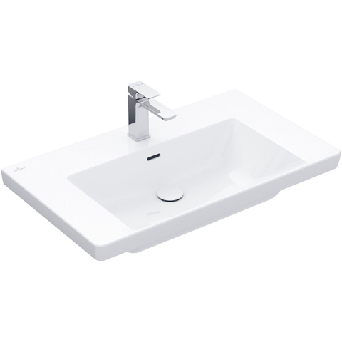 Villeroy & Boch Subway 3.0 Lavabo-meuble - 800 x 470 x 165 stone white mat (blanc) CeramicPlus - sans trop-plein SW702139